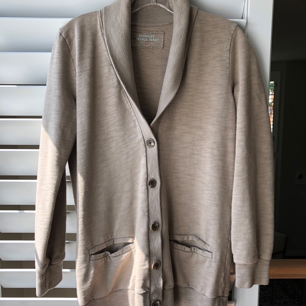 J Crew French Terry Sweater Size M